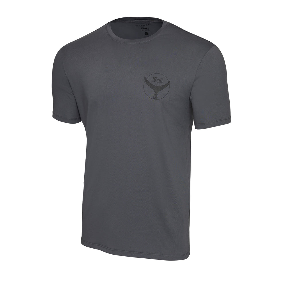 Pelagic Stratos Tails Up Performance Shirt Tee - Graphite