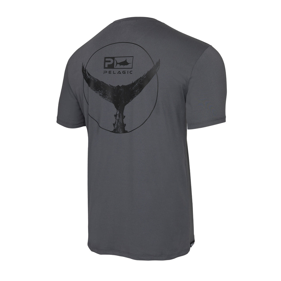 Pelagic Stratos Tails Up Performance Shirt Tee - Graphite