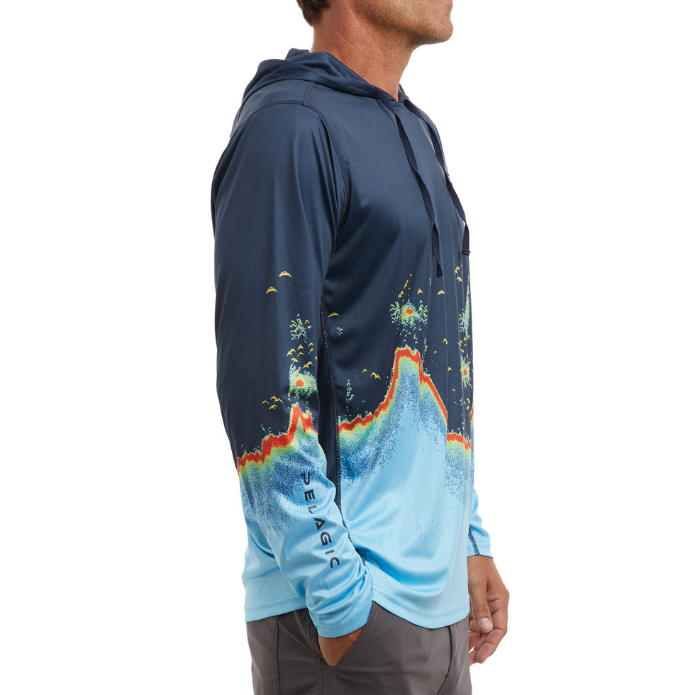 Pelagic Gear - Vaportek Hooded Fishing Shirt - Navy