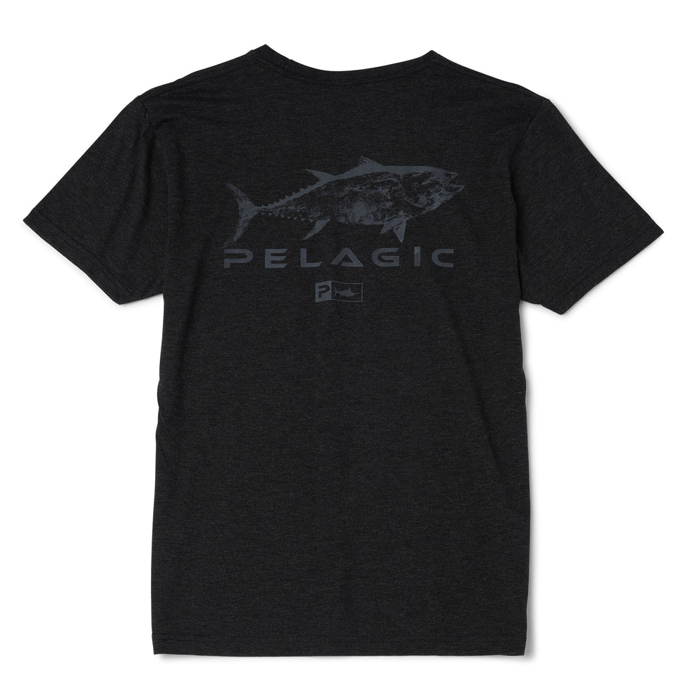 Pelagic Gyotaku Tuna T-Shirt - Vintage Black Large