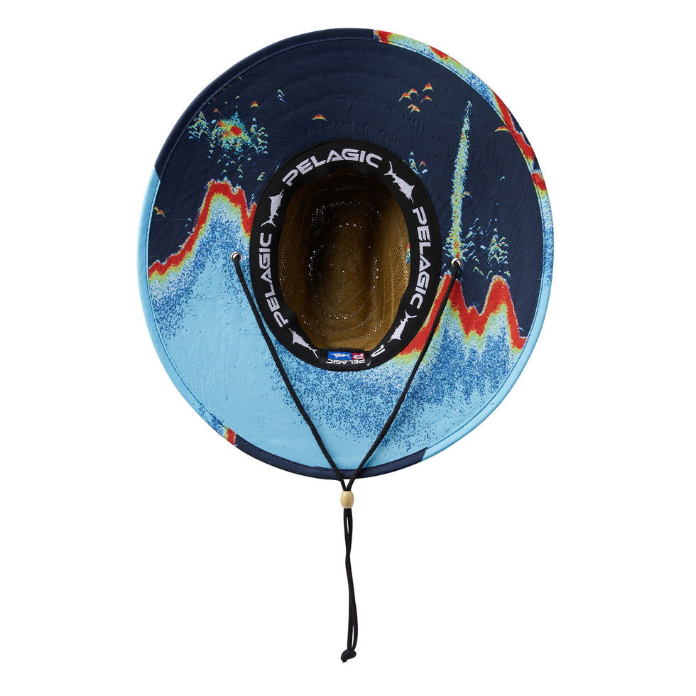 Pelagic Gear - Baja Straw Hat - Sonar Navy
