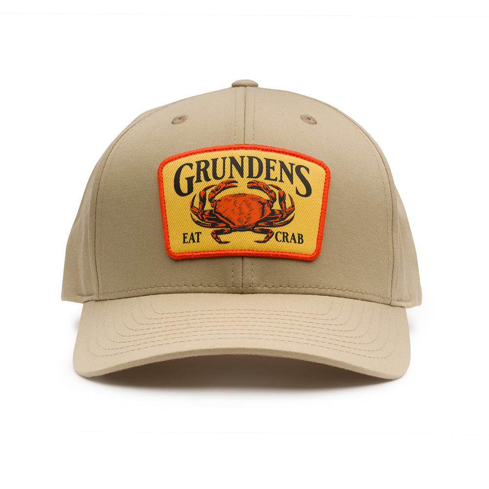 Grundens Eat Crab Trucker 312 Hat - Khaki