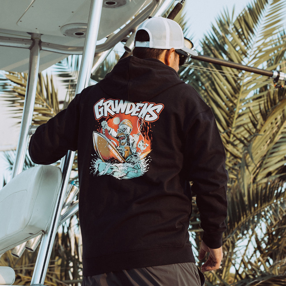 Grundens Hot Rod FZ Hoodie - Black