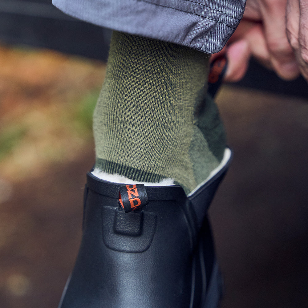 Grundens Mid Sock Deep Lichen Green