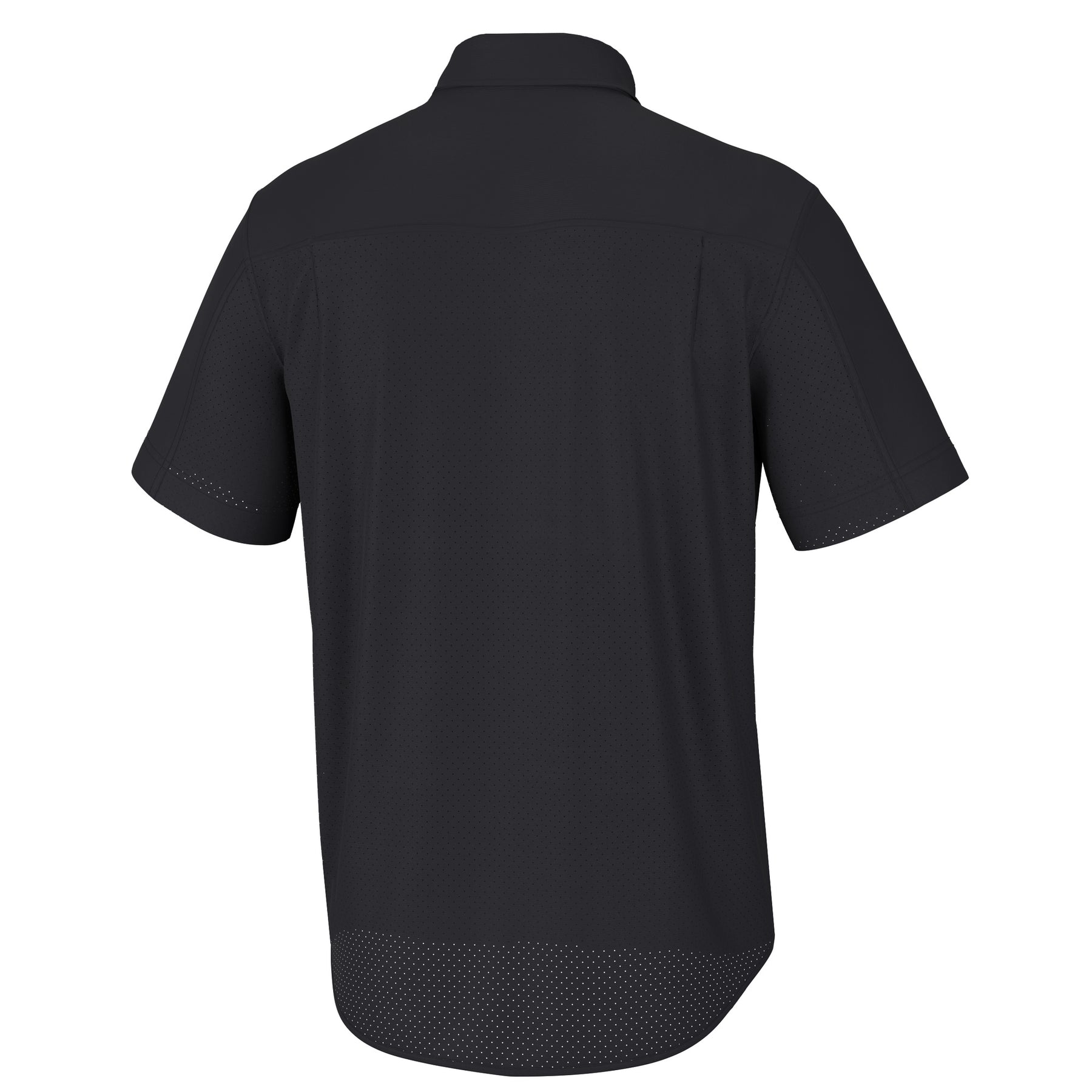 HUK Tide Point Button-Down Short Sleeve - Black