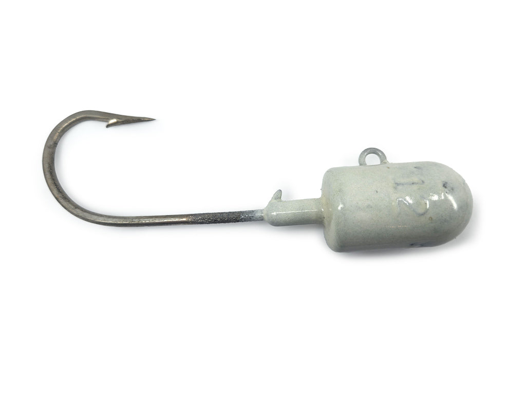 Nate's Weights Leaded Bullet Jig Hook - Glow Head