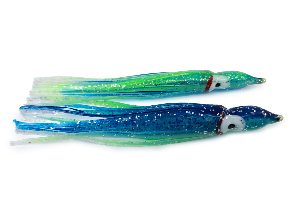 NORTH PACIFIC OCTOPUS 4-1/4" B101 (Green Blue Sparkle)