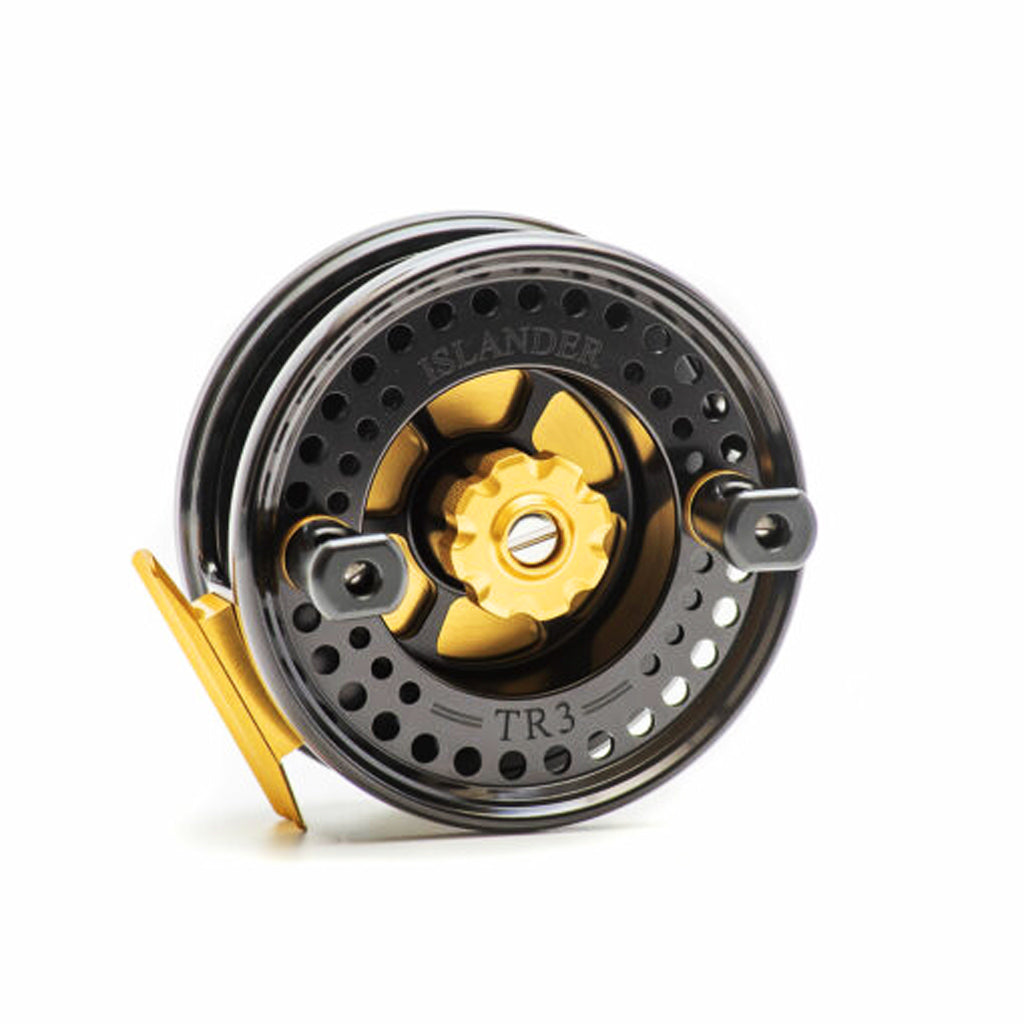 Black/Gold Islander TR-3 Two Tone Mooching Reel