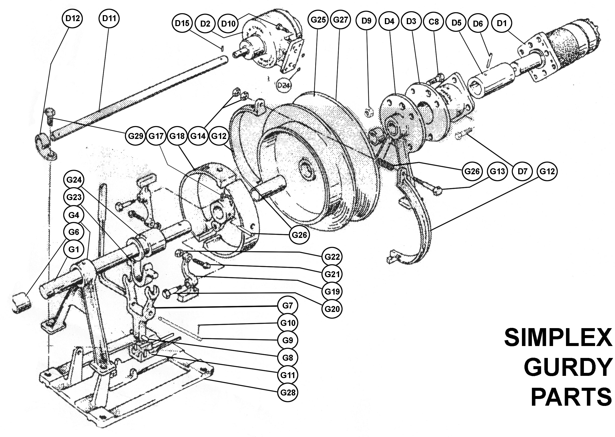 D15 SIMPLEX SPIROL PIN EXT.TUBE