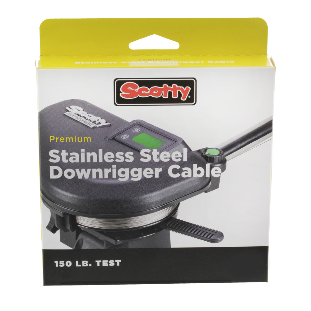 Scotty 1001K 150lb Test Premium Stainless Steel Downrigger Cable 300ft