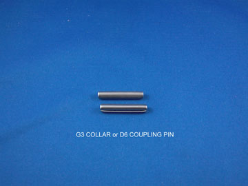 Collar G3 or D6 Coupling Pin for Simplex Gurdy - each
