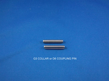 Collar G3 or D6 Coupling Pin for Simplex Gurdy - each