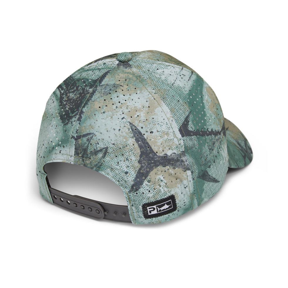 Pelagic Terminal Gyotaku Performance Trucker Hat
