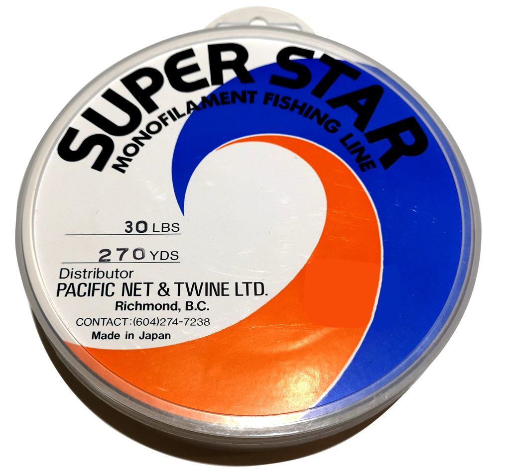 North Pacific Superstar 30 lbs and 40 lbs test Sports Monoline x 270yd Bobbin