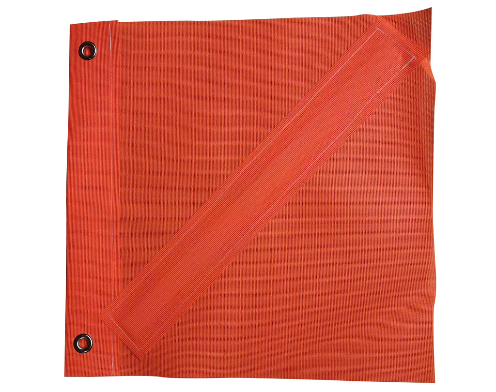 ORANGE MESH Halibut Flag