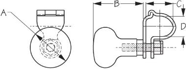 SEADOG 230106-1 STEERING WHEEL MANEUVERING KNOB