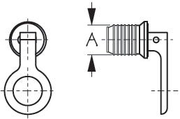SEADOG 520075-1 SNAP HANDLE DRAIN PLUG 1"