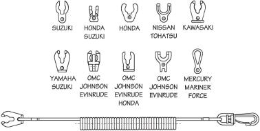 SEADOG 420496-1 KILL SWITCH - 10 KEY - UNIVERSAL LANYARD