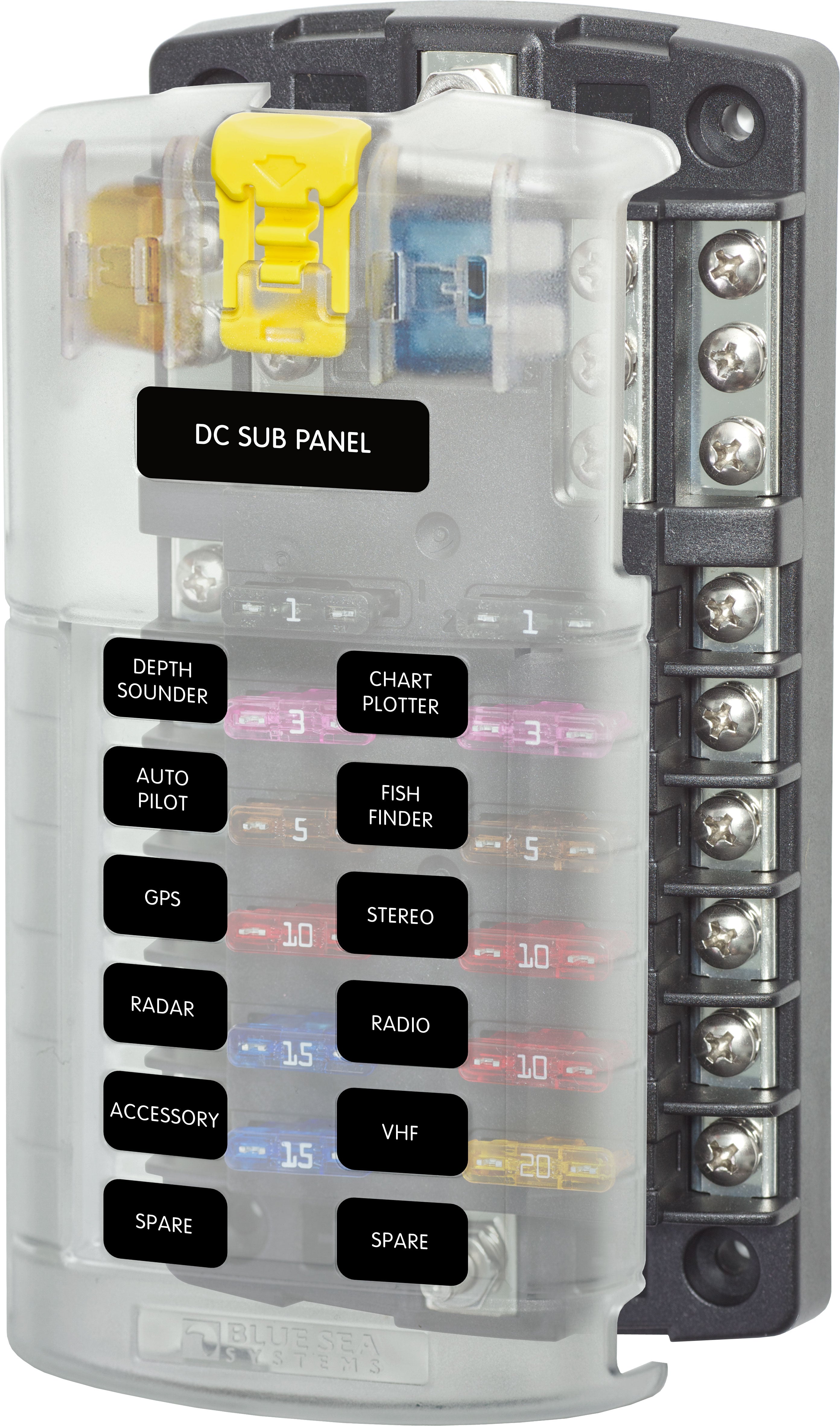 BLUE SEA 5026 ATO FUSE BLOCK 12 CIRCUIT