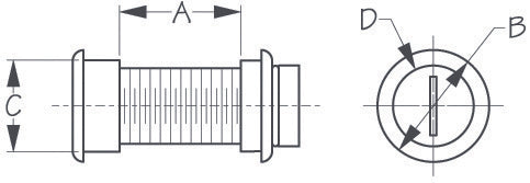 SEADOG 520325-1 POLY MOTOR WELL DRAIN TUBE