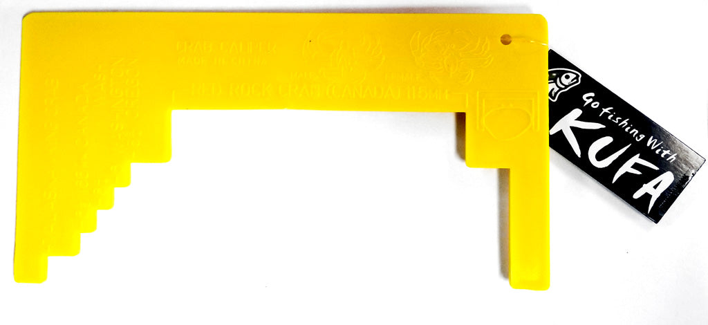 CRAB MEASURE CALIPER - PLASTIC for SPORT USE