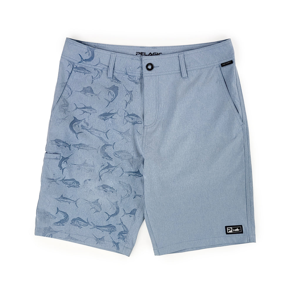 Pelagic Deep Sea Hybrid Shorts Slate