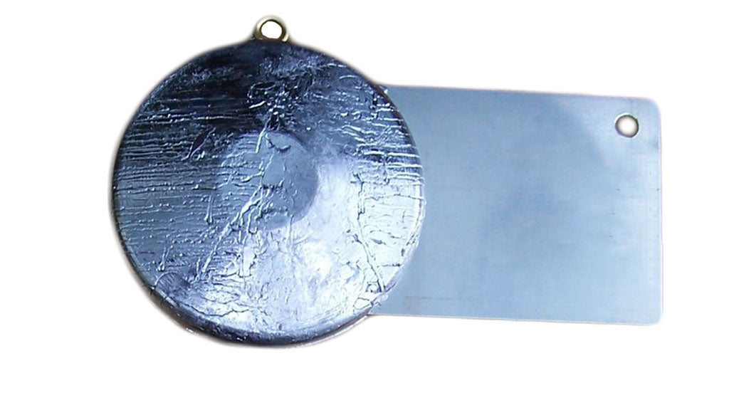 Pancake Weight with Stainless Steel Fin - each
