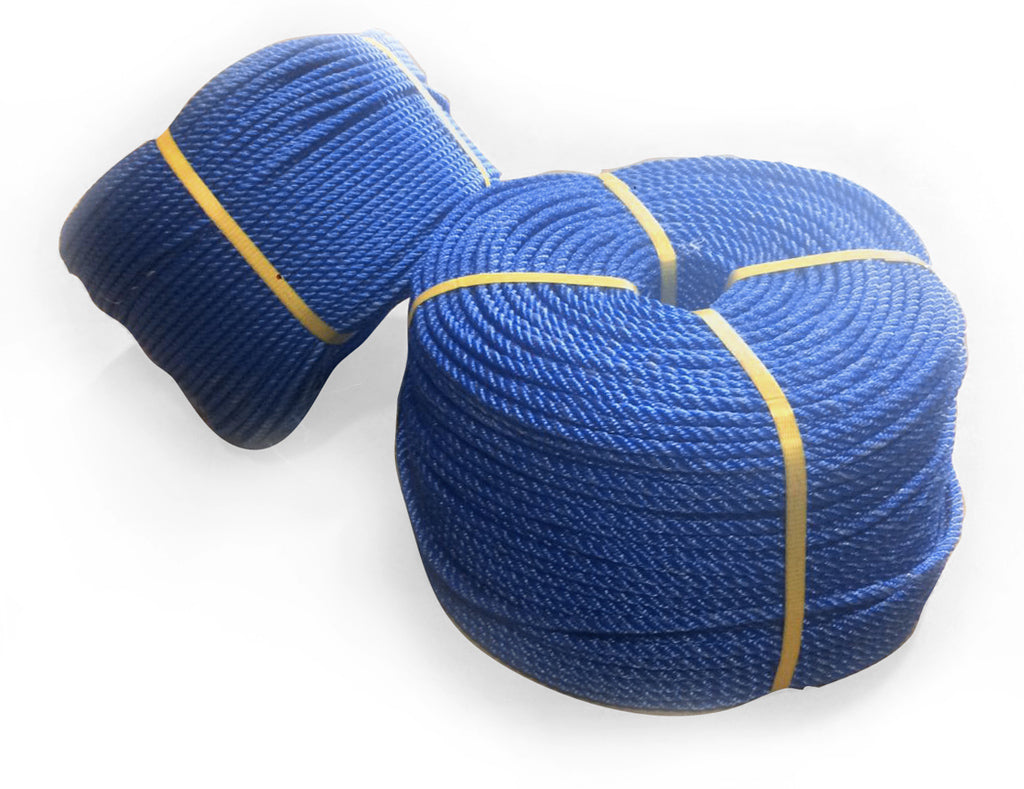 EAI - Blue Poly Twisted Strong Rope - 8mm x 30metres