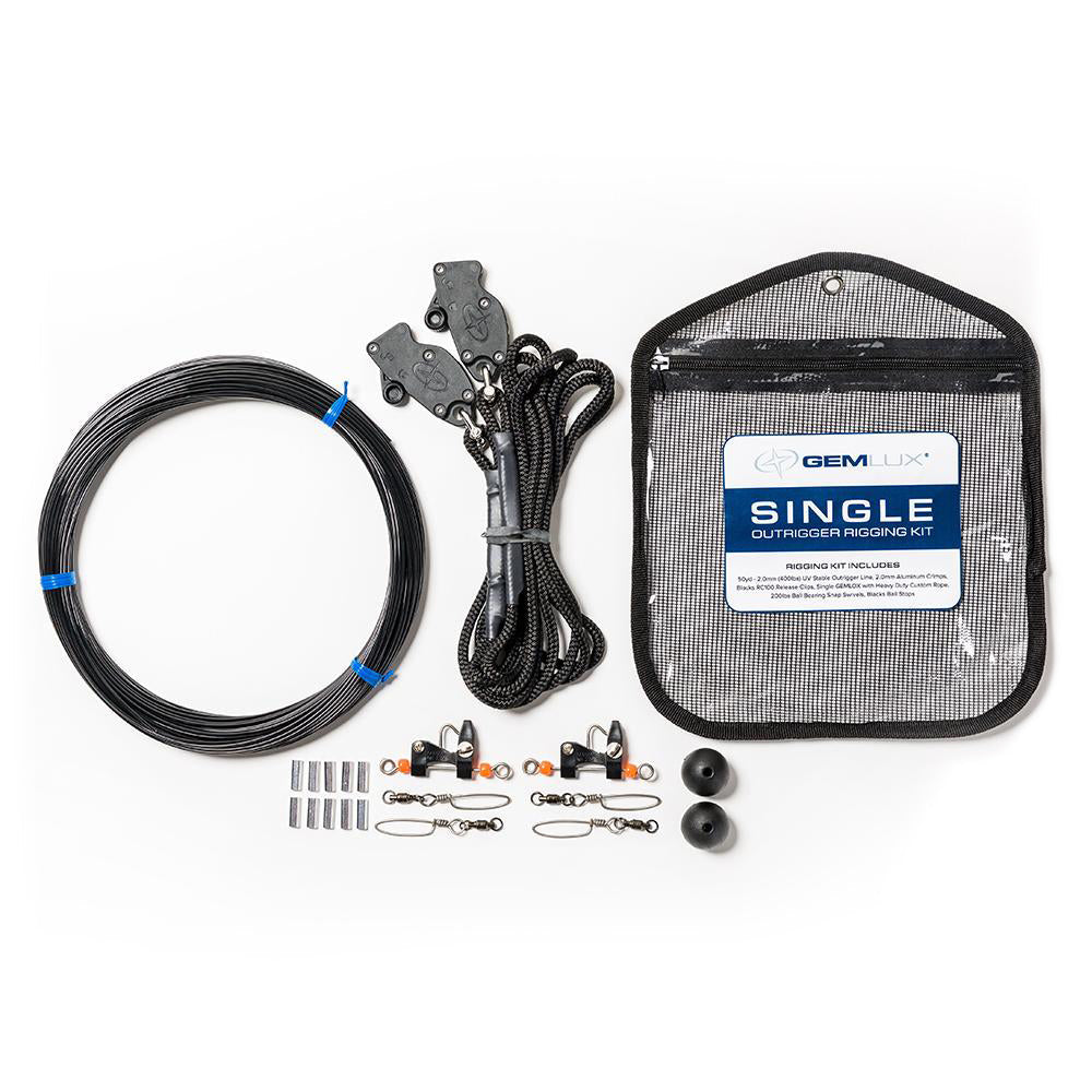 Gemlux Single Outrigger Rigging Kit Black