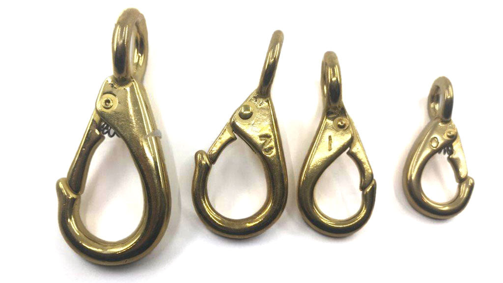 North Pacific Brass Fixed Eye Snaps