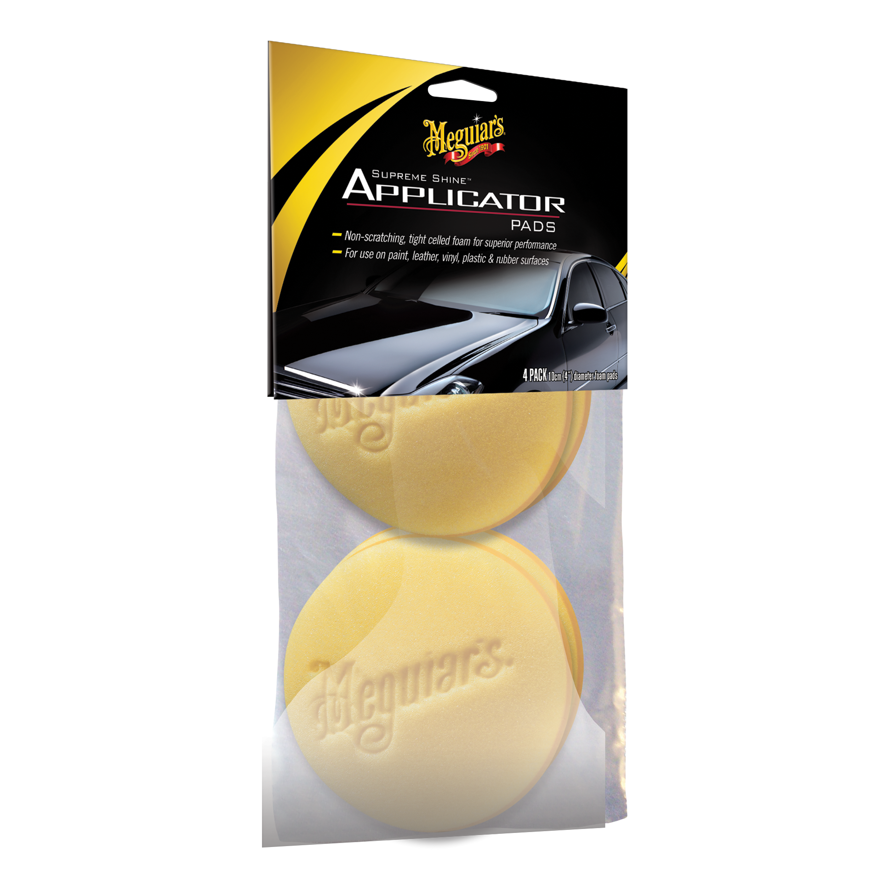 MEGUIAR HAND APPLICATOR PADS 4/PKG