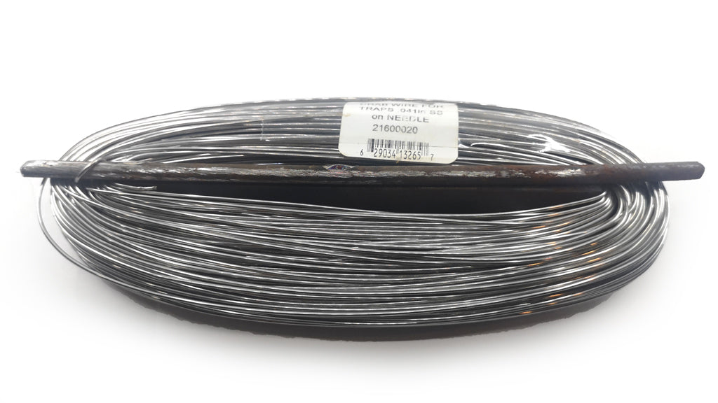 Crab Wire for Traps .041in Diameter Stainless Steel on Needle