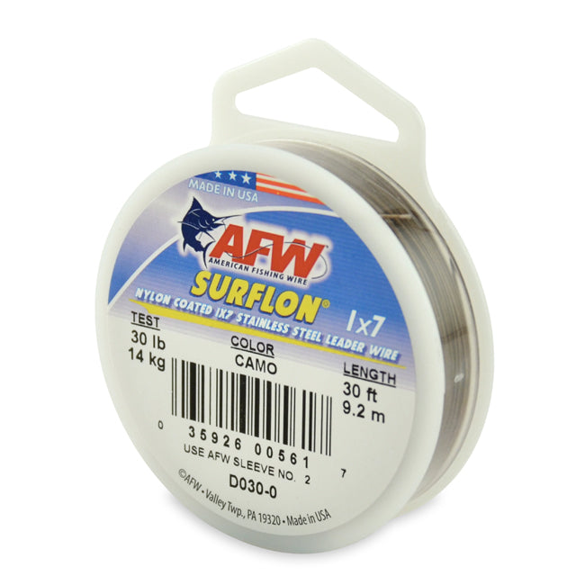 AFW Surflon Nylon Coated 1x7 Stainless Steel Leader Wire
