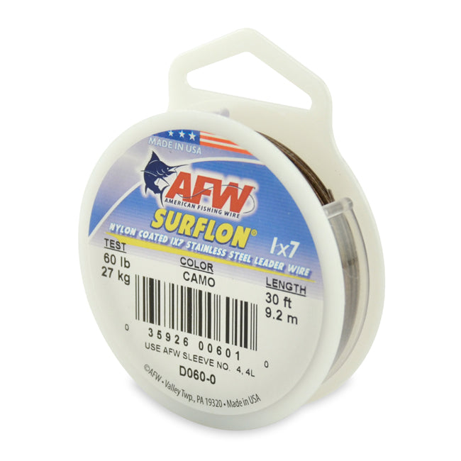 AFW Surflon Nylon Coated 1x7 Stainless Steel Leader Wire