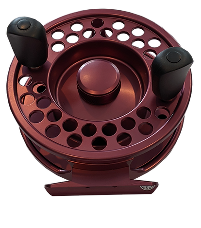 Salty Outdoors R3EF Sealed Drag Mooching Reel - Black Cherry