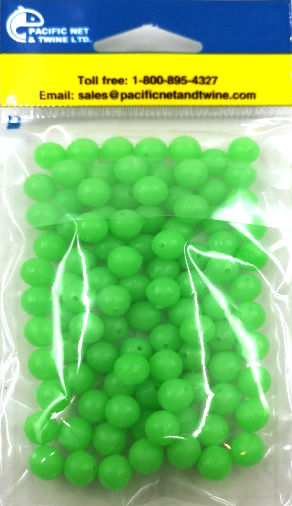 North Pacific Plastic Round Beads (100pc/pack)