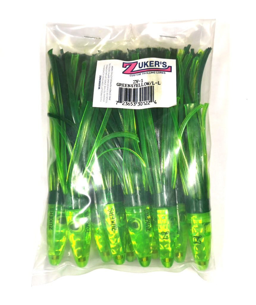 ZUKER'S Vinyl Series Tuna Lures 10/PKG