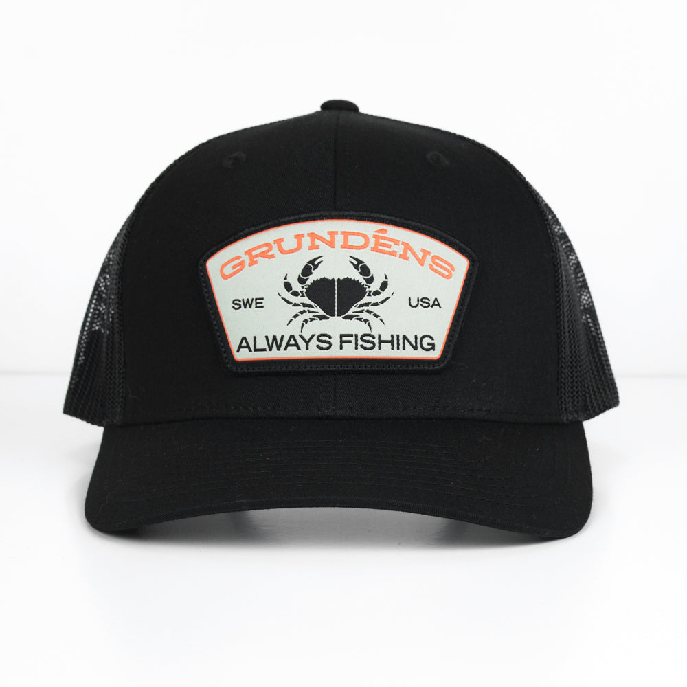 Grundens Always Fishing Trucker Hat - Black