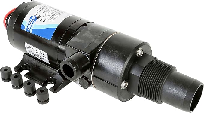 Jabsco 18590-2092 Marine Run-Dry Heavy Duty Macerator Waste Pump, 12 Volt