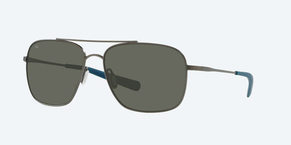 Costa Canaveral Brushed Gray Frame Gray Polarized Glass 580G