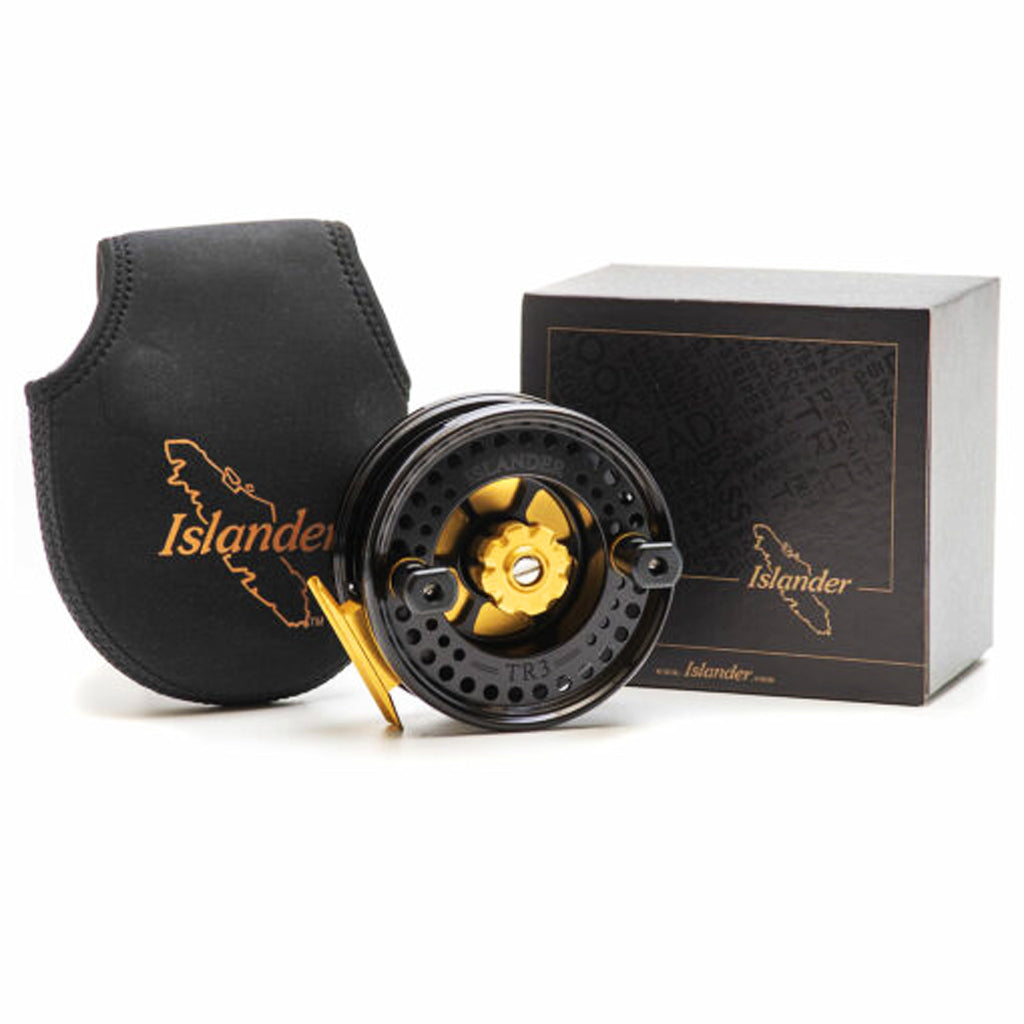 Black/Gold Islander TR-3 Two Tone Mooching Reel