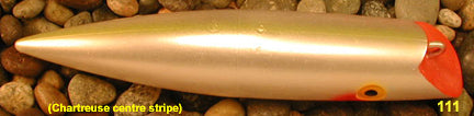 Tomic Plug 7" - 111 Chartreuse Center Stripe