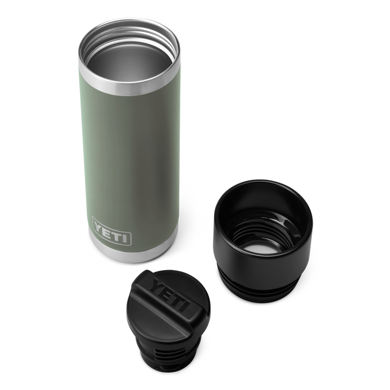 Yeti Rambler 18oz/532ml Bottle with Hotshot Cap - Camp Green - Seasonal