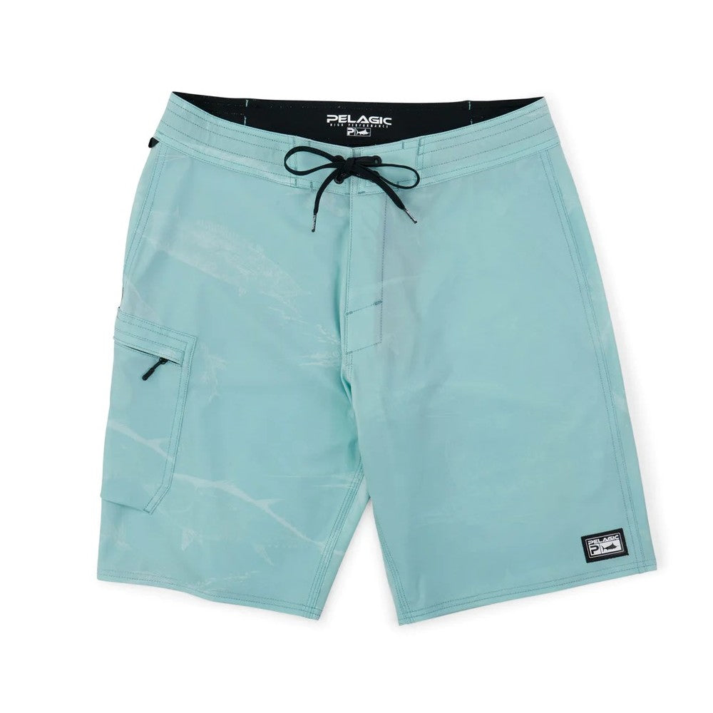 Pelagic Blue Water Fishing Shorts - Gyotaku Size 36