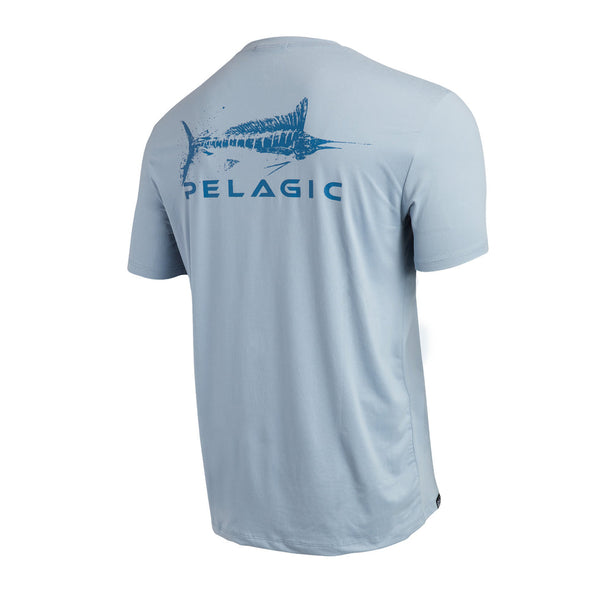 Pelagic Stratos Gyotaku Marlin Performance Shirt