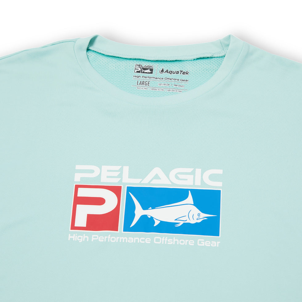 Pelagic High Performance Fishing Gear Stick Figure Paradise T Shirt Mens  Large
