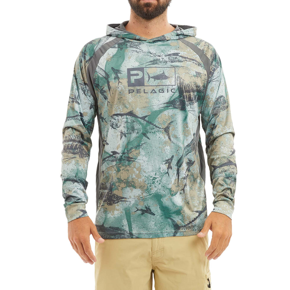 Pelagic Vaportek Hooded Fishing Shirt Large / Black