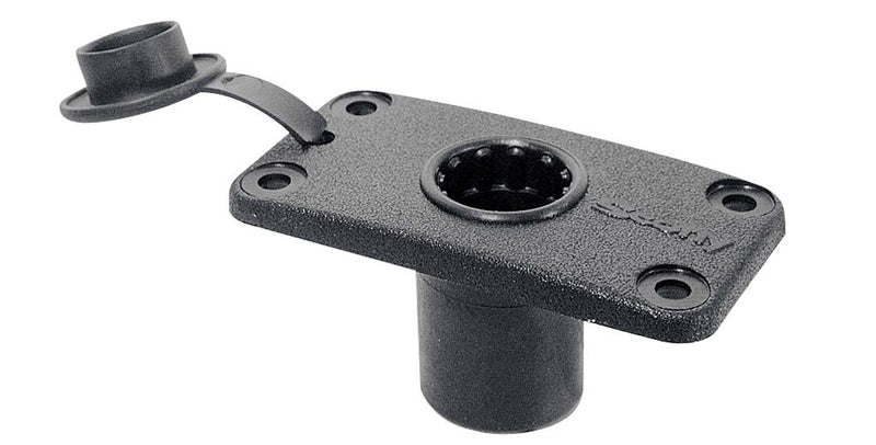 Scotty 244 Rectangular Flush Deck Mount With Splash Cover