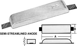 Zinc Anode with Iron Bar (3 sizes)