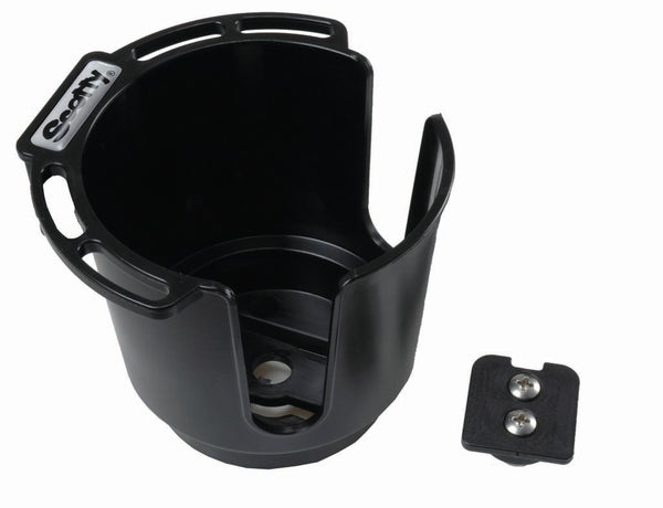 Scotty 310-BK Black Cup Holder with Bulkhead/Gunnel & Rod Holder Post Mount